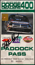 Load image into Gallery viewer, 6 Different Vintage Race Tickets Autographed Signed By Drivers Indy 500 NASCAR