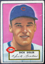 Load image into Gallery viewer, 1952 Topps Baseball Dick Sisler #113 Cincinnati Reds MLB Card Vintage
