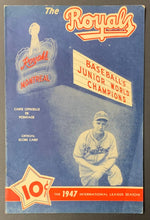 Load image into Gallery viewer, 1947 Montreal Royals v Toronto Maple Leafs International League Baseball Program
