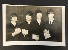 Load image into Gallery viewer, 1965 Historic Beatles Press Photo Date Stamped From Buckingham Palace LOA