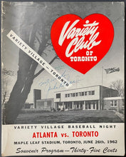 Load image into Gallery viewer, 1962 Jackie Robinson Autographed Program Toronto International League Baseball