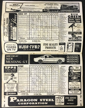 Load image into Gallery viewer, 1965 MLB Baseball Detroit Tigers Program vs Kansas City Royals Tiger Stadium