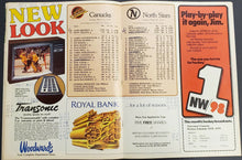 Load image into Gallery viewer, 1979 Pacific Coliseum Hockey Program Vancouver Canucks vs Minnesota North Stars