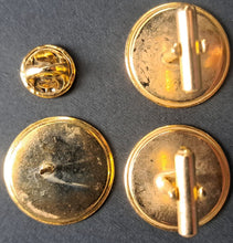 Load image into Gallery viewer, 1977 Team Canada Cufflinks + Lapel PIn Team Issued World Ice Hockey Championship