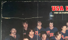 Load image into Gallery viewer, 1980 USA Hockey Olympic Gold Medal Miracle Team Promo POS Poster Northland Vtg