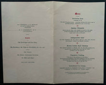 Load image into Gallery viewer, 1927 Alexander Graham Bell / Walter Allward Autographed Historical Menu JSA LOA