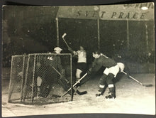 Load image into Gallery viewer, 1932 World Hockey Championship Photo Action Between Sweden + Czech Republic 5x7