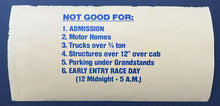 Load image into Gallery viewer, 1995 Indy 500 Ticket + Parking Pass Indianapolis Motor Speedway Al Unser Jr.