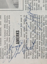 Load image into Gallery viewer, 1966 Rochester Americans v. Hershey Hockey Program Multi-Autographed AHL Signed