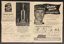 Load image into Gallery viewer, 1951 CFL Football Program Ottawa Rough Riders vs Hamilton Tiger-Cats Vintage