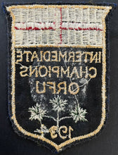 Load image into Gallery viewer, 1934 Ontario Rugby Football Union Intermediate Champions Patch Crest FJ Luscombe