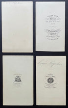 Load image into Gallery viewer, 1800's French Carte De Visite Napoleon Bonaparte Photo Lot x4 Different Images