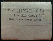 Load image into Gallery viewer, 1992 Jogo Canadian Football League Full Set 220 Cards + 2 Ken Danby Vintage CFL