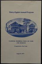 Load image into Gallery viewer, 1977 MLB Baseball Hall of Fame Induction Program + Game Ticket + Scorecard HOF