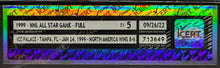 Load image into Gallery viewer, 1999 NHL All-Star Full Game Ticket Gretzky Final NHL All-Star Game EX 5 iCert