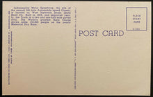 Load image into Gallery viewer, 1940s Vintage Postcard Indy 500 Indianapolis Motor Speedway Indy Car Racing