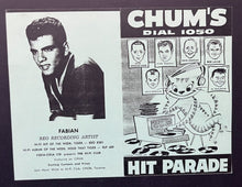 Load image into Gallery viewer, 1976 Fabian Dry Mounted Photo Plaque Originally Hung at CHUM Radio Vintage Music