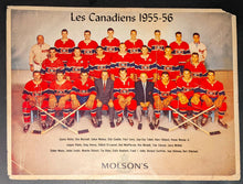 Load image into Gallery viewer, 1955-56 Montreal Canadiens Stanley Cup Champions Team Photo Molson Breweries