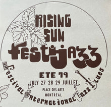 Load image into Gallery viewer, 1979 2nd Annual Rising Sun Jazz + Blues Festival Original Concert Poster BB King