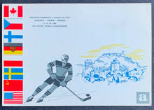 Load image into Gallery viewer, 1966 World Ice Hockey Championship Postcard Yugoslavia Russia Wins Gold Canada
