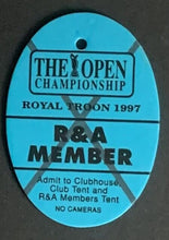 Load image into Gallery viewer, 1997 Open Golf Championship 3 Different Full Tournament Passes Royal Troon