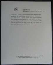 Load image into Gallery viewer, 1986 NBC Publicity Photo Commemorating 1st TV Play Princeton-Columbia Babe Ruth