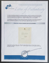 Load image into Gallery viewer, 1947 Signed Letter Autographed USA Governor Of New Jersey, Charles Edison LOA