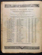 Load image into Gallery viewer, 1925 Indy 500 Racing Program Indianapolis Motor Speedway Peter DePaolo Winner