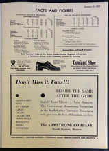 Load image into Gallery viewer, 1934 NHL Hockey Rare Vintage Program Boston Bruins v New York Americans Shore