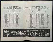Load image into Gallery viewer, Reprint 1945 NFL Program Greenbay Packers vs New York Giants Polo Grounds