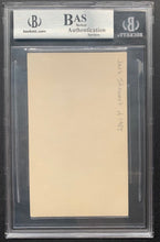 Load image into Gallery viewer, Early Wynn Autographed Signed Index Card Beckett Slabbed Authenticated MLB HOF