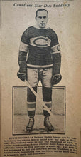 Load image into Gallery viewer, 1937 Ottawa Newspaper Covering Howie Morenz Death NHL Hockey HOFer Canadiens