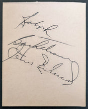 Load image into Gallery viewer, Montreal Canadiens Vintage Autographed Signed Cut Henri Richard Ralph Backstrom