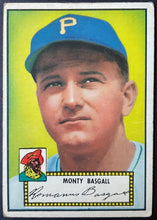 Load image into Gallery viewer, 1952 Topps Baseball Monty Basgall #12 Pittsburgh Pirates Vintage MLB Card