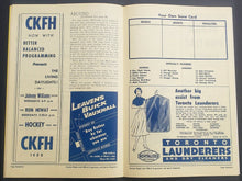Load image into Gallery viewer, 1959 Maple Leaf Gardens Stanley Cup Semi Final Program Boston Bruins vs Toronto