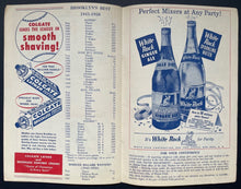 Load image into Gallery viewer, 1951 Brooklyn Dodgers New York Yankees MLB Baseball Program Signed Dick Williams