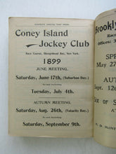 Load image into Gallery viewer, 1899 Rare 19th Year Goodwin Official Turf Guide Paperback Goodwin's Horse Racing