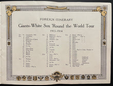 Load image into Gallery viewer, 1913-14 New York Giants/Chicago White Sox World Tour Program Vintage Baseball
