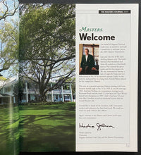 Load image into Gallery viewer, 2005 PGA Golf Masters Tournament Program Tiger Woods Wins His 3rd Vintage