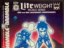 Load image into Gallery viewer, 1986 Light Weight Championship Fight Poster Bramble / Rosario Camacho / Edwards