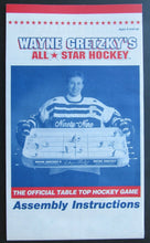 Load image into Gallery viewer, NHL Wayne Gretzky`s All Star Table Top Hockey Game Fold Out Instructions