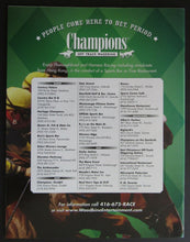 Load image into Gallery viewer, 2002 Woodbine Racetrack Queens Plate 143rd Running Program / TJ's Lucky Moon