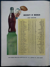 Load image into Gallery viewer, 1947 NCAA Football University of Michigan Wolverines Program Homecoming Game