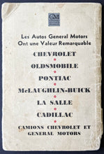 Load image into Gallery viewer, 1933-34 General Motors Hockey French Broadcast Guide Canadiens + Maroons Edition