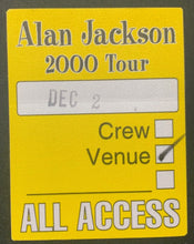 Load image into Gallery viewer, Alan Jackson Autographed Signed B&W Photo + Backstage Pass Country Music JSA