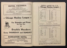 Load image into Gallery viewer, 1935 Chicago Stadium St. Louis Eagles Only Season Hockey Program vs Blackhawks