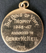 Load image into Gallery viewer, 10 K Gold Medal Gerry MCNeil Bing Of Vimy Trophy MVP Winner Quebec Senior League