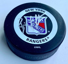 Load image into Gallery viewer, Brian Leetch Signed New York Rangers NHL Hockey Puck Autographed COA