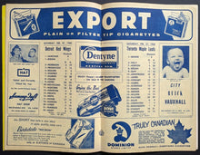 Load image into Gallery viewer, 1960 Toronto Maple Leafs Hockey Program Maple Leaf Gardens Gordie Howe NHL VTG