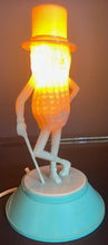 Load image into Gallery viewer, Mr. Peanut Working Vintage Planters Functional Lamp Circa 1950s Advertising